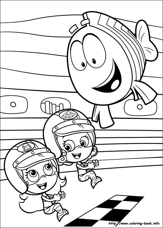 Plansa de colorat cu Bubble Guppies 65 67